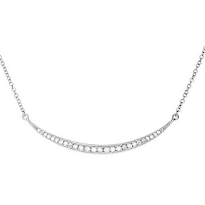 Diamond Mini Crescent Necklace