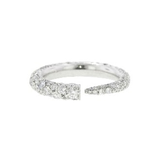 Pave Diamond Gatsby Horn Ring