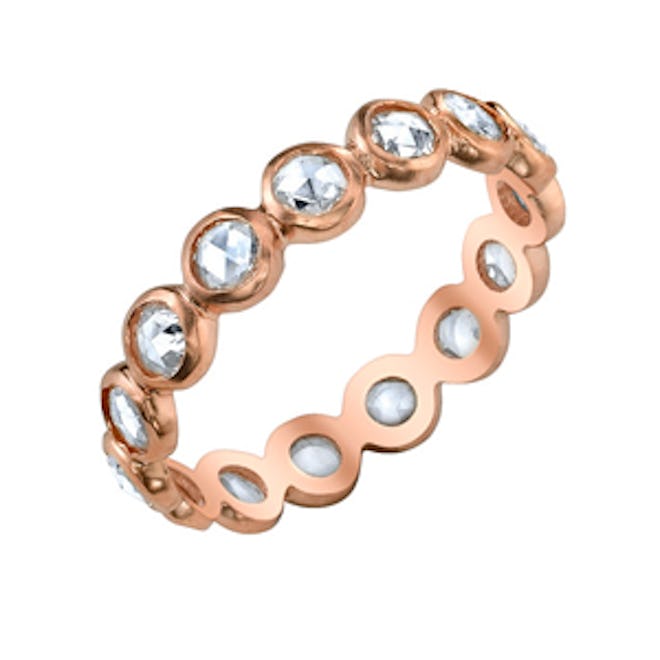 Rose Cut Diamond & Rose Gold Ring