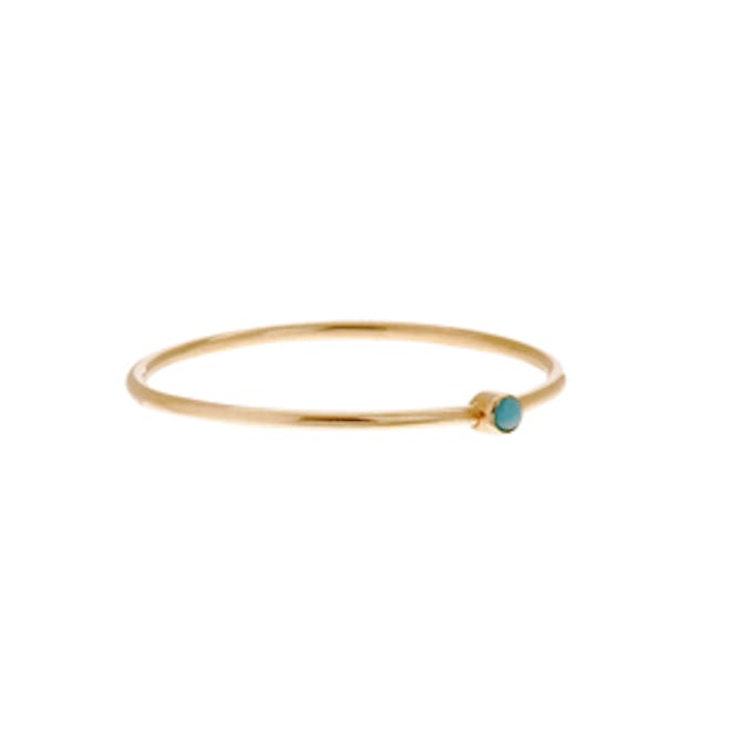 Gold & Turquoise Stacking Ring