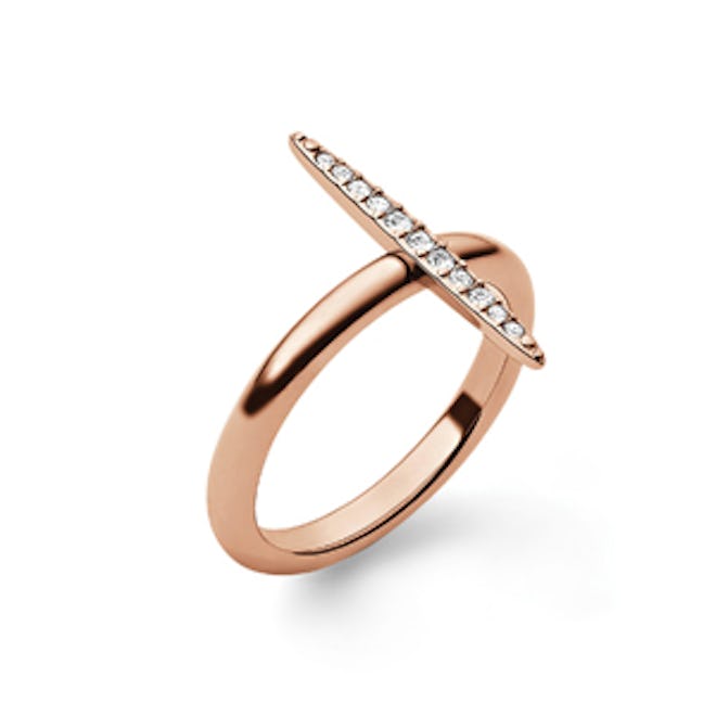 Rose Gold Matchstick Ring