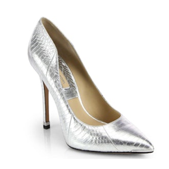 Avra Snakeskin Pumps