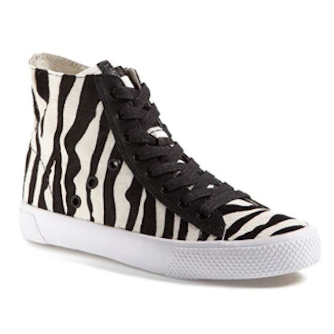 Barret Zebra Print Calf Hair Sneakers