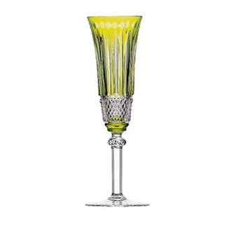 Hand Cut Crystal Champagne Flute