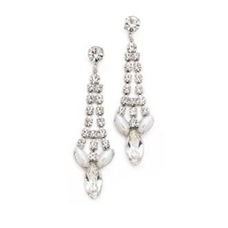 Pointed Crystal Earrings