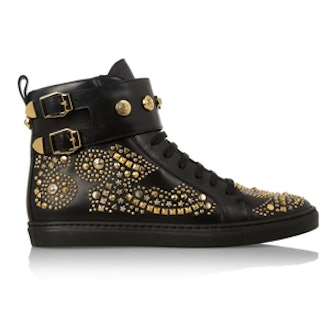 Studded Leather High-Top