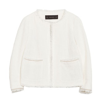 Frayed Structured Jacket