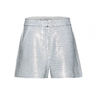 Tine Sequined Silk Shorts