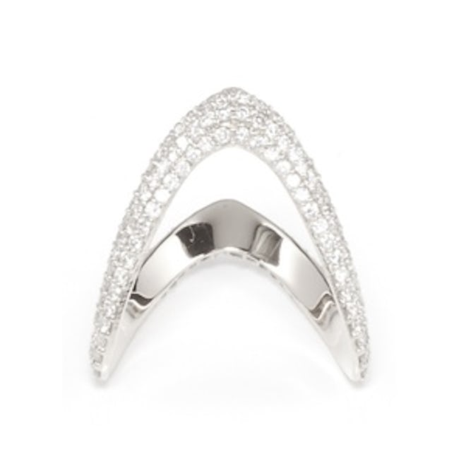 Bermuda Ring with Diamonds