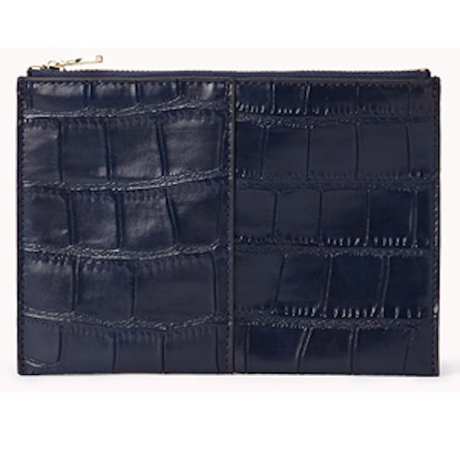 Croc Stamped Clutch