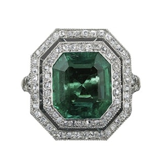 Colombian Emerald and Diamond Ring