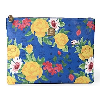 Flower Leather Pouch