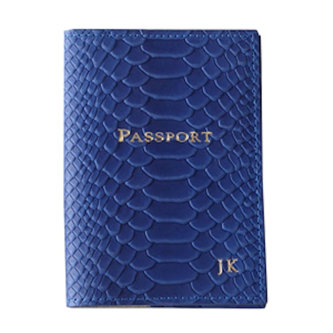 Monogrammed Passport Cover