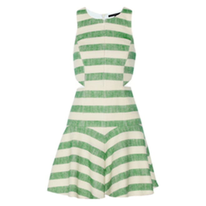 Striped Cotton-Blend Dress