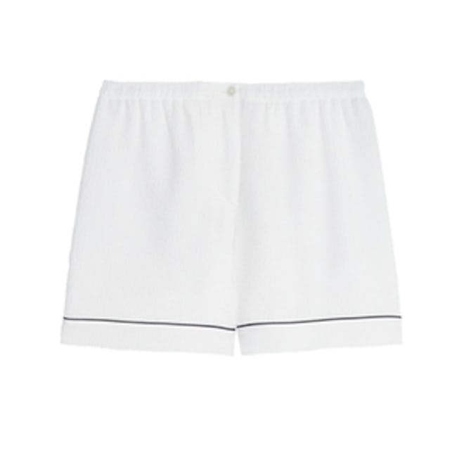 Silk-Cloque Shorts