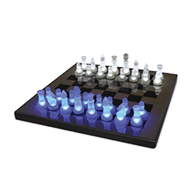 LED Glass Chess Set