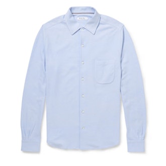Cotton-Blend Pique Shirt
