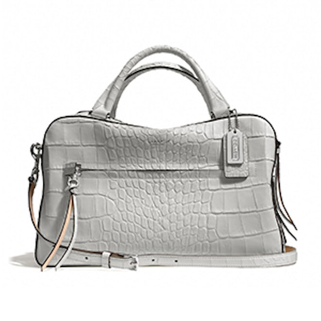 Satchel in Matte Croc Leather