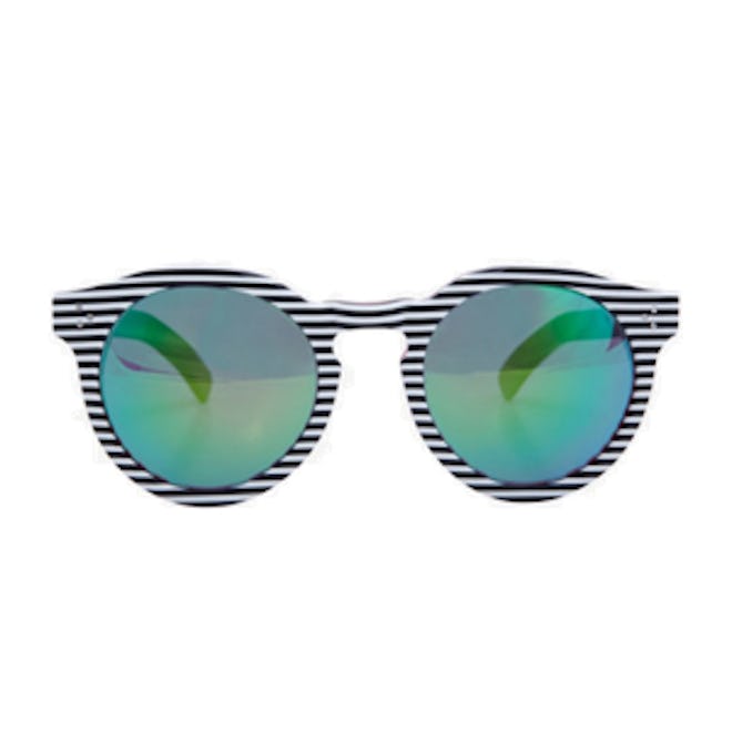 Leonard Striped Frame Sunglasses