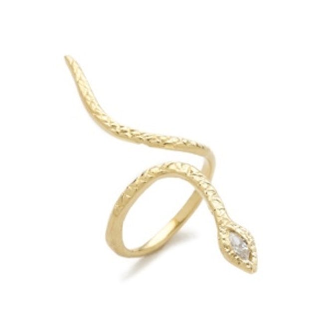 Marquise Snake Ring