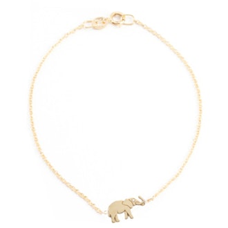 Exclusive 18K Gold & Diamond Elephant Bracelet