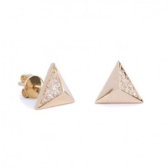 Triangle Spike Earrings