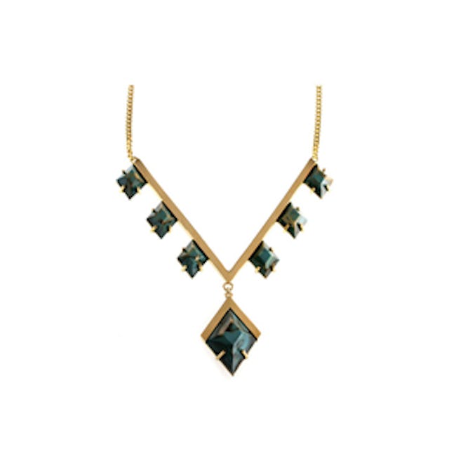 Golden Diamond Vine Necklace