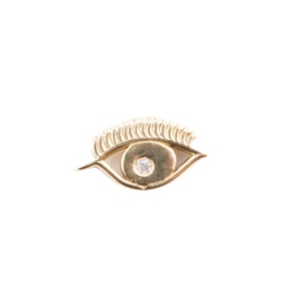 Exclusive 18K Gold & Diamond Lucky Eye Stud