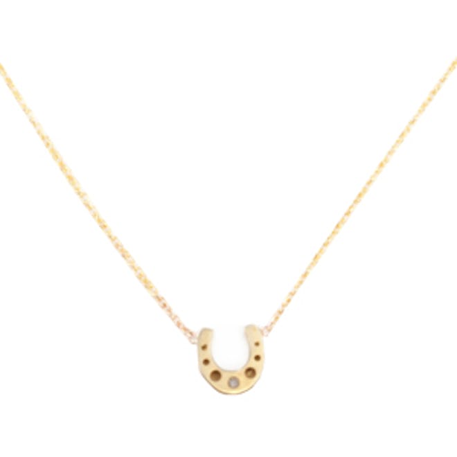 Exclusive 18K Gold & Diamond Horseshoe Necklace