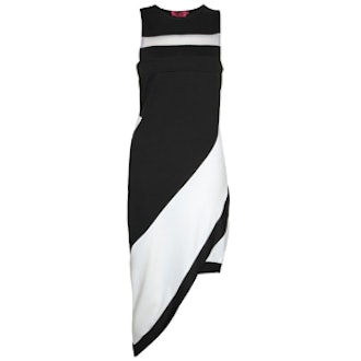 Annabelle Asymmetric Monochrome Dress