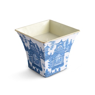 Blue Pagoda Cachepot Candle