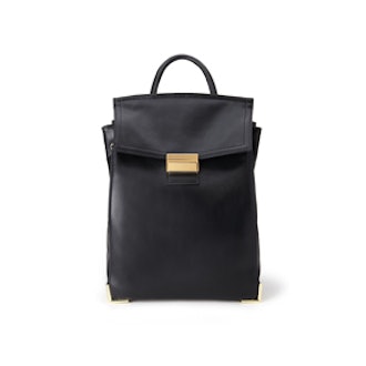 Minimalist Faux Leather Backpack