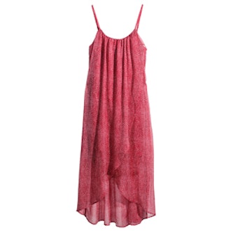 Chiffon Dress in Red