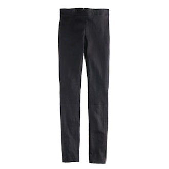 Leather-Front Pixie Pant