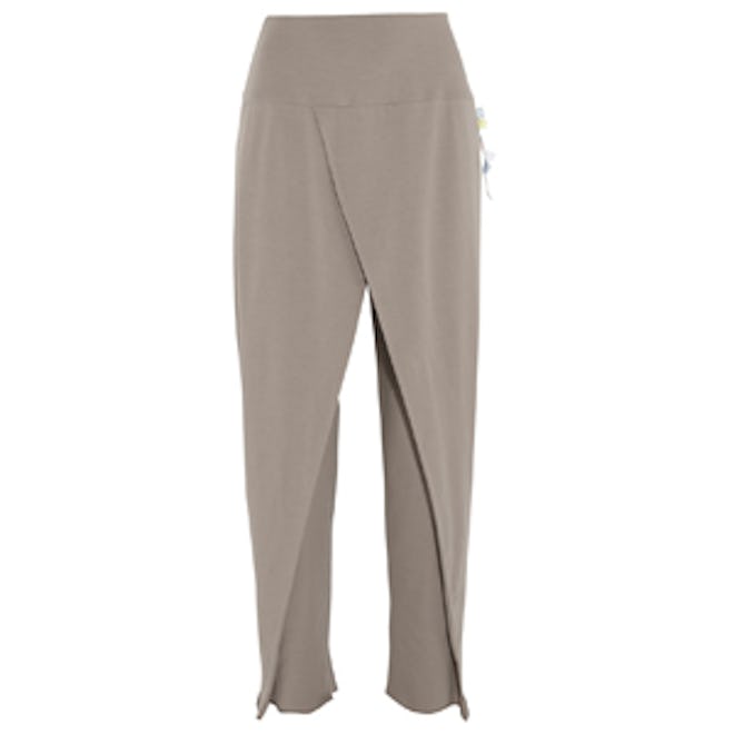 Sari Folded Stretch-Jersey Pants