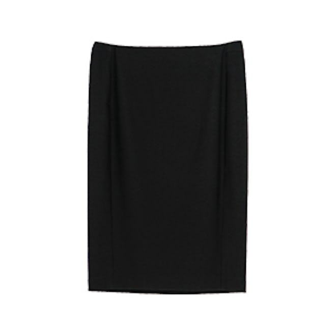 Pencil Skirt With Front Seams