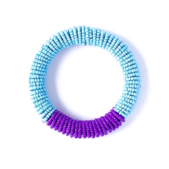 Colorblock Bracelet in Orchid and Blue