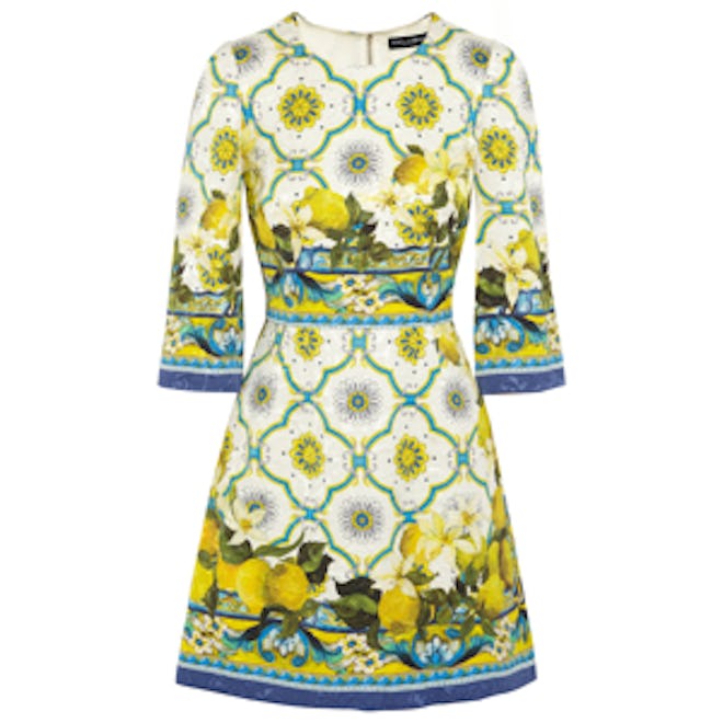 Printed Jacquard Dress