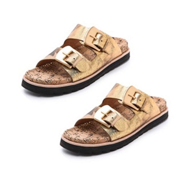 Fawn Two Band Flat Sandals