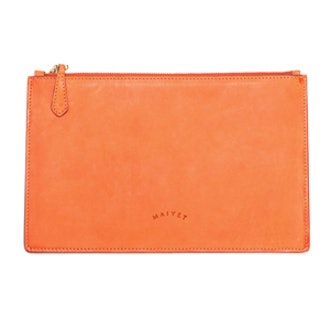 Signature Pouch in Papaya