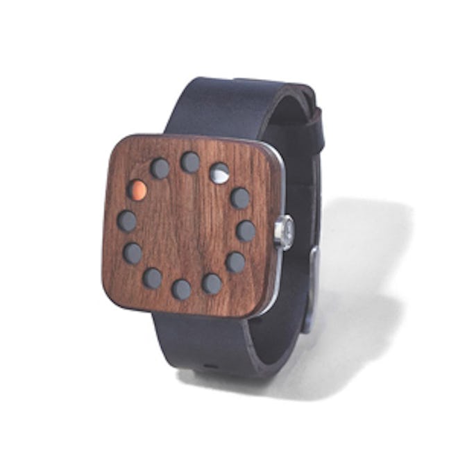 Square Walnut Watch