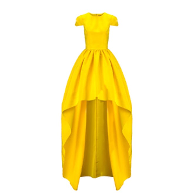 Yellow Silk Faille Gown