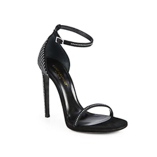 Jane Crystal-Encrusted Sandals
