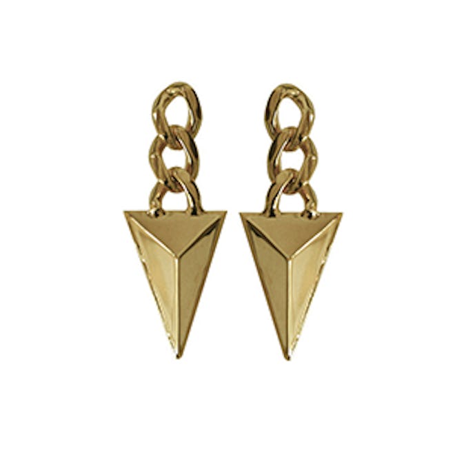 Chained Pyramid Earrings