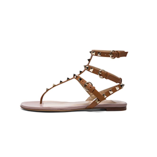 Rockstud Leather Sandals