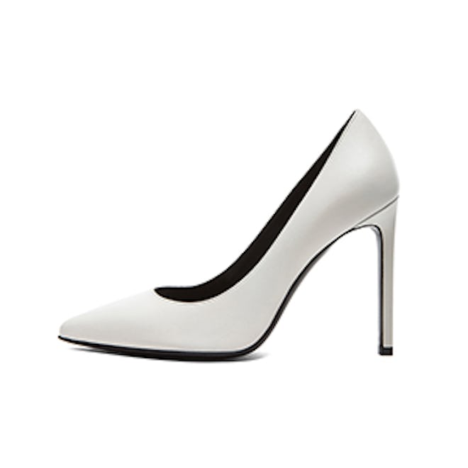 Calfskin Leather Pumps in White