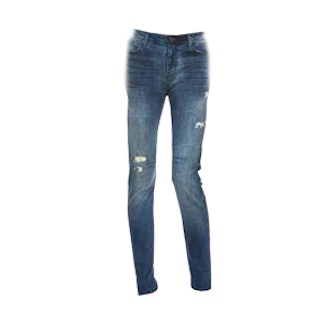 High Rise Distressed Skinny