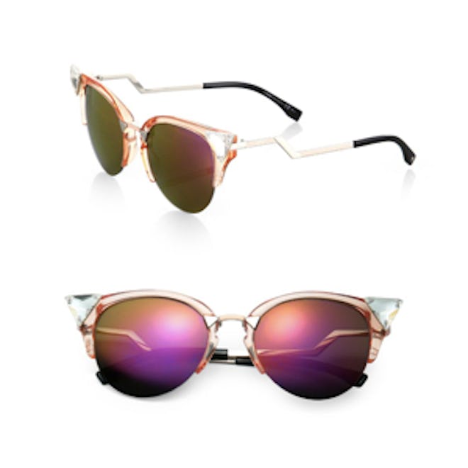 Zig-Zag Cat-Eye Sunglasses