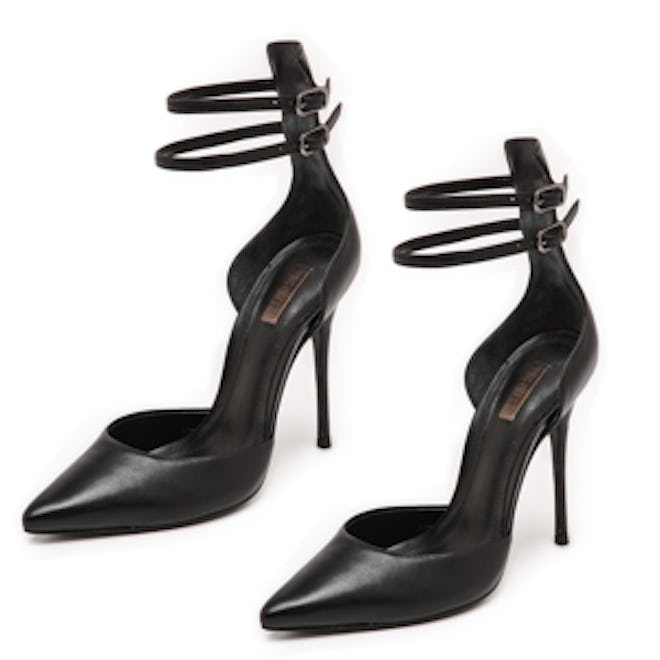 Mirrela Ankle Strap Pumps