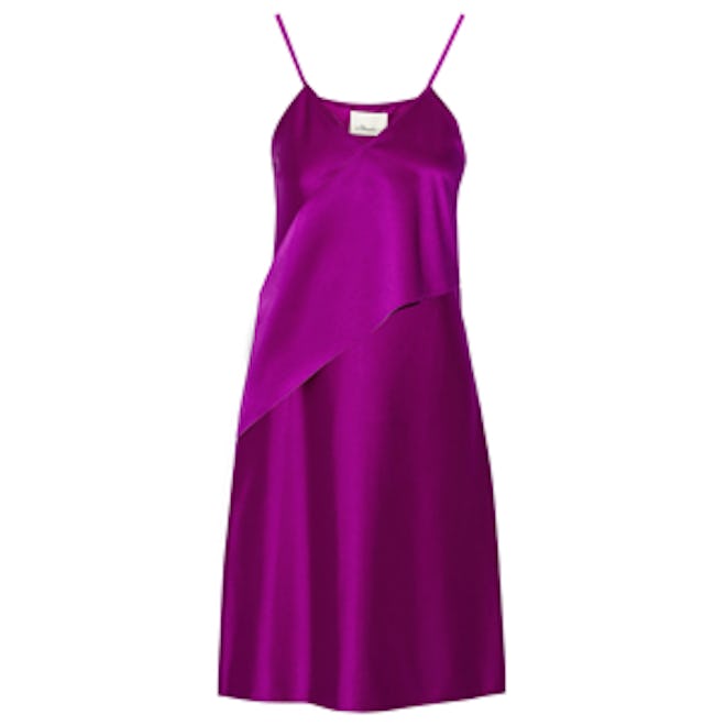 Stretch-Satin Slip Dress